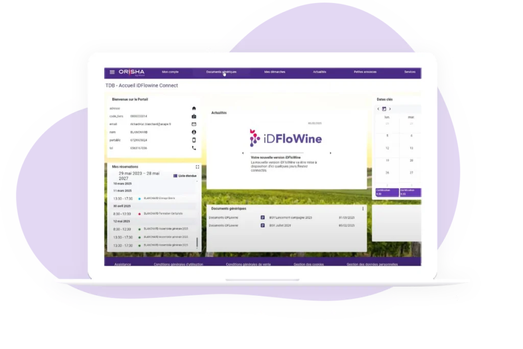 Portail idflowine connect