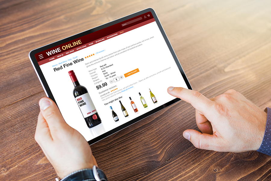 site e-commerce vin